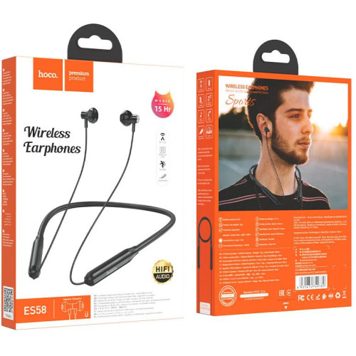 Гарнитура Bluetooth HOCO ES58 black