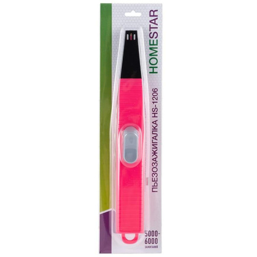 Пьезозажигалка HOMESTAR HS-1206 розовая