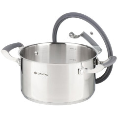 Кастрюля Daniks Верма, нерж., индукция, 3,4 л. (CW-S071-20)(460665)