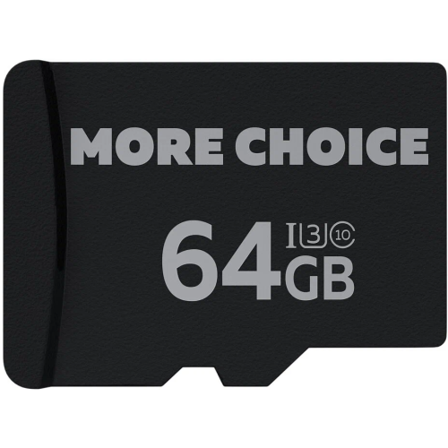 Карта micro-SD 64 GB MORE CHOICE MC64 (4610196402104)