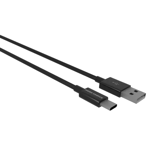Кабель USB 2.0 A вилка - Type C 1 м More choice K24a (Black)