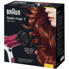 Фен BRAUN HD-770 красный/серый