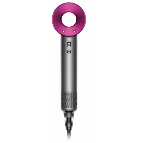 Фен Super Hair Dryer, проф., 5 магнит. насадок, розовый