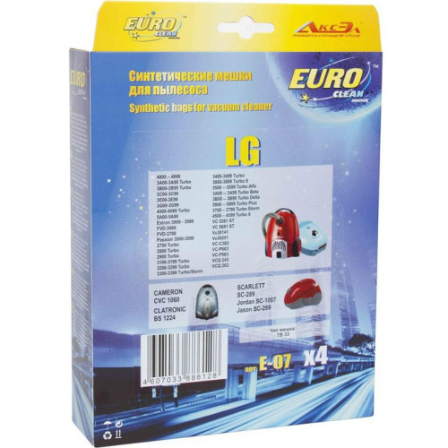 Пылесборник EURO Clean E-07 4 шт. LG TB-33