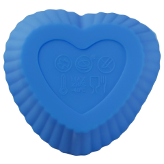 Форма для выпечки силикон Доляна «Риб.Сердце», 3 шт.(5545524)