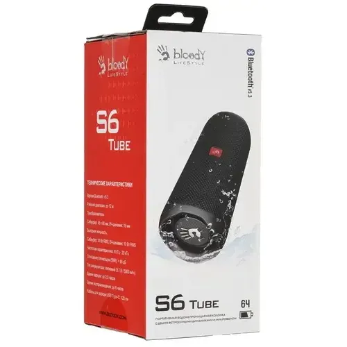 Акустика портативная A4Tech Bloody S6 Tube черный