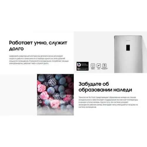 Холодильник SAMSUNG RB-33A3440SA/WT серебристый