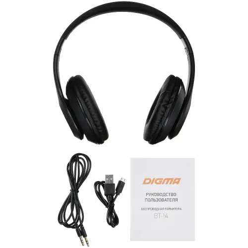 Гарнитура Bluetooth Digma BT-14 черный