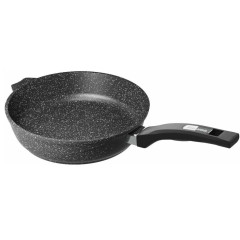 Сковорода Мечта Гранит black, 30см (с30802) с крышкой