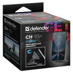 Автомобильный держатель DEFENDER CH-115+ магнитный на панель на шарнире черный