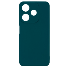 Бампер Tecno Spark 10C ZIBELINO Soft Matte темно-зеленый с микрофиброй