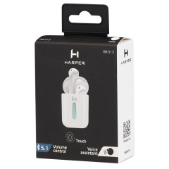 Гарнитура Bluetooth HARPER HB-513 WHITE