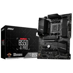 М/П SOC-AM4 MSI B550-A PRO Soc-AM4 AMD B550 4xDDR4 ATX AC`97 8ch(7.1) GbLAN RAID+HDMI+DP