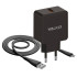 СЗУ WALKER 3А WH-25, 3А, 18Вт, USB, поддержка QC, + кабель Lightning черное (*7)