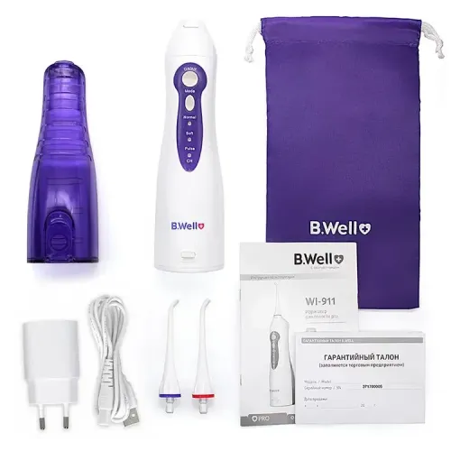 Ирригатор B.Well WI-911, белый/синий
