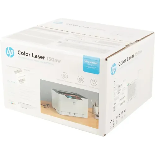Принтер лазерный HP Color LaserJet 150nw (4ZB95A) WiFi белый