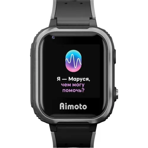 Смарт-часы AIMOTO IQ 4G с голосовым помощником Маруся черный
