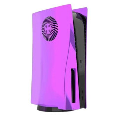 Боковые панели для Sony PS5 с дисководом, фиолетовый/зеркальный