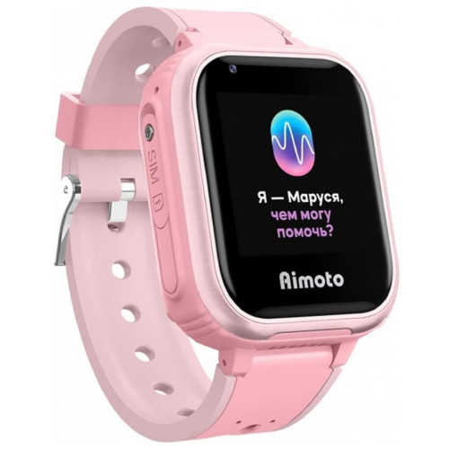 Смарт-часы AIMOTO IQ 4G с голосовым помощником Маруся розовый