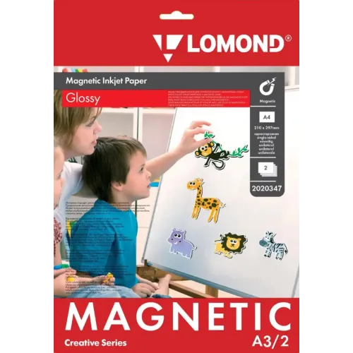Бумага LOMOND A3/660г/м2/2л 2020347 белый глянцевое/магнитный слой для струйной п