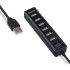 Коммутатор USB 2.0 BURO BU-HUB7-1.0-U2.0 7порт. черный