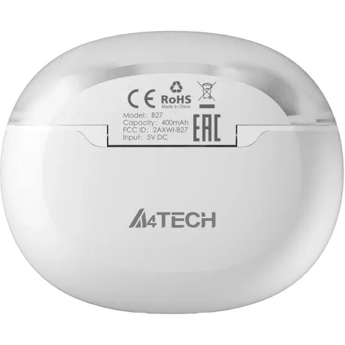 Гарнитура Bluetooth A4Tech 2Drumtek B27 белый