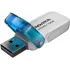 Карта USB2.0 32 GB A-DATA AUV240-32G-RWH белый/голубой
