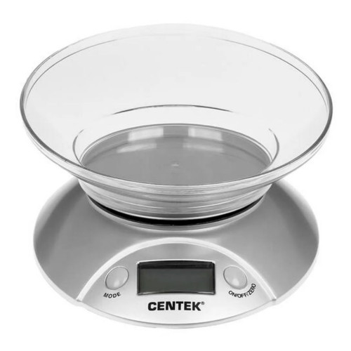 Весы кухонные электронные CENTEK CT-2451 серебро/черный
