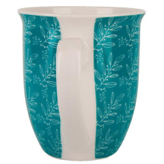 Кружка 500 мл., фарфор, Floristry 1360039-2, бирюзовая (485272)