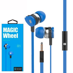 Гарнитура Celebrat D1 синий (1.2м)