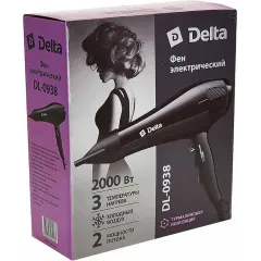 Фен DELTA DL-0938 черный