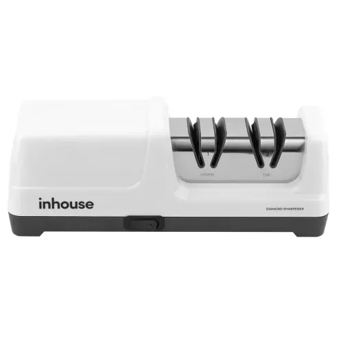 Точилка для ножей электрическая Inhouse IKSH-2401W, белая