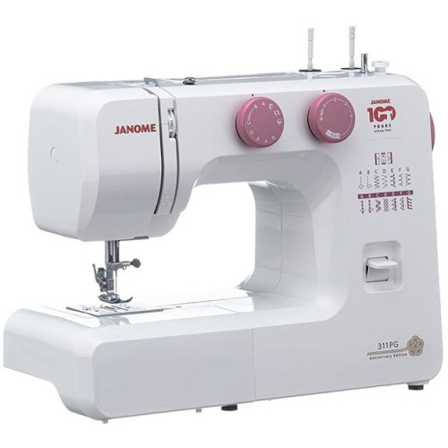 Швейная машина JANOME 311PG белый/розовый