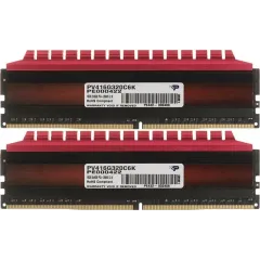 Память DDR4 16384Mb 3200MHz Patriot PV416G320C6K Viper 4 RTL PC4-25600 CL16 288-pin 2х8Gb