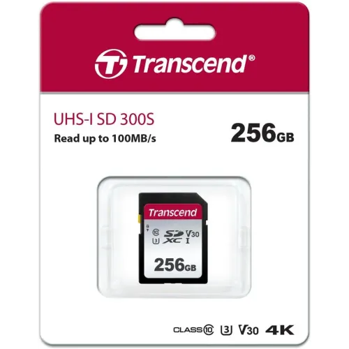Карта SD 256 GB TRANSCEND TS256GSDC300S