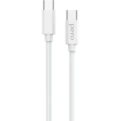 Кабель USB 3.0 Type-C - Type-C 1 м Pero DC-08 белый (*2)
