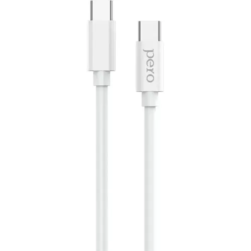 Кабель USB 3.0 Type-C - Type-C 1 м Pero DC-08 белый (*2)