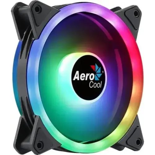 Кулер корпус 120x120x25 AeroCool Duo 12 черный ARGB 1000rpm 6-pin