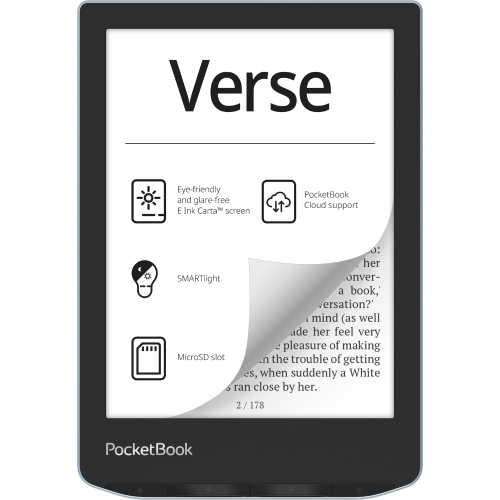 Книга электронная PocketBook 629 Verse Bright Blue (PB629-2-WW)