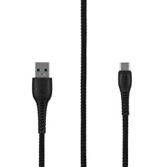 Кабель USB 2.0 A вилка - Type C 1 м TFN-CUSBCUSB5A1MBK черный