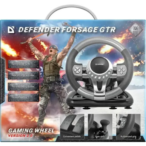 Руль Defender FORSAGE GTR USB (64367)