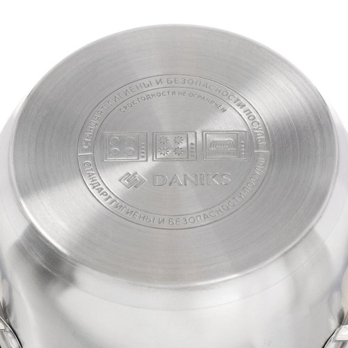 Кастрюля Daniks Сиена, нерж., индукция, 3,9 л. (SD-A93-20)