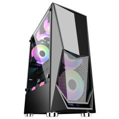 Корпус 1STPlayer DK-3 MidiTower ATX LED (DK-3-BK-3G6)