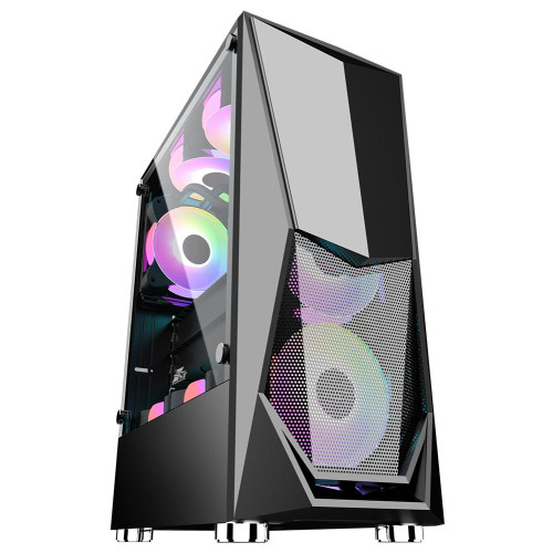 Корпус 1STPlayer DK-3 MidiTower ATX LED (DK-3-BK-3G6)
