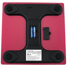 Весы напольные электронные MARTA MT-SC3600, красный рубин