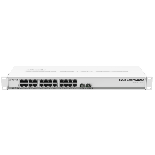 Коммутатор MikroTik CSS326-24G-2S+RM 24G 2SFP+ управляемый