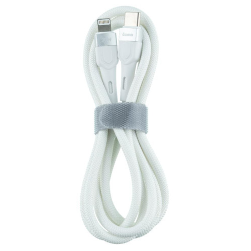 Кабель USB 3.0 Type C - 8pin 1.2 м Olmio 3A 30W PD BOLT белый