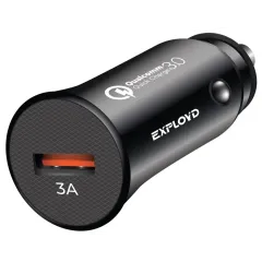 АЗУ EXPLOYD EX-Z-1349 ЗУ/1хUSB 3A/QC3.0/18W/ чёрный