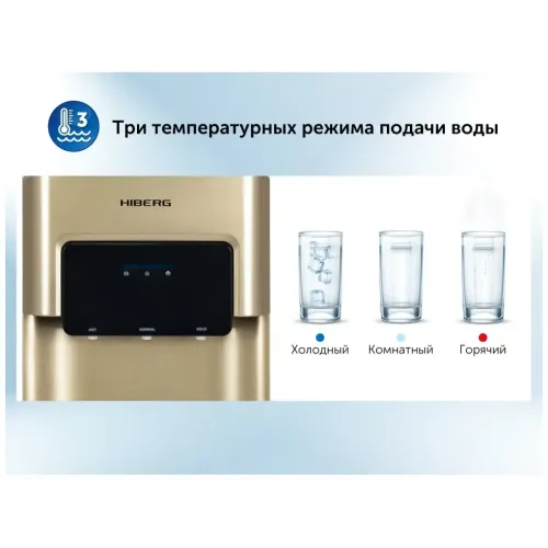 Кулер для воды HIBERG FK-603G золотистый (*11)