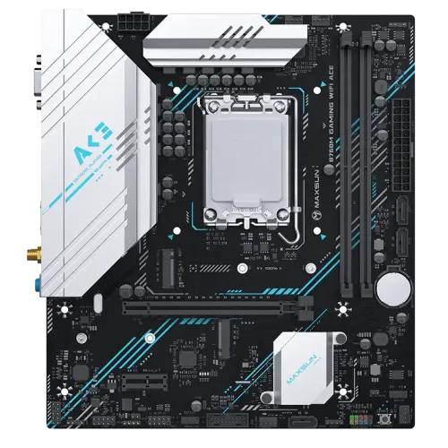 М/П SOC-1700 Maxsun MS-B760M GAMING WIFI ACE D4 B760 2xDDR4 1xPCIEx16 1xPCIEx1 2xM.2